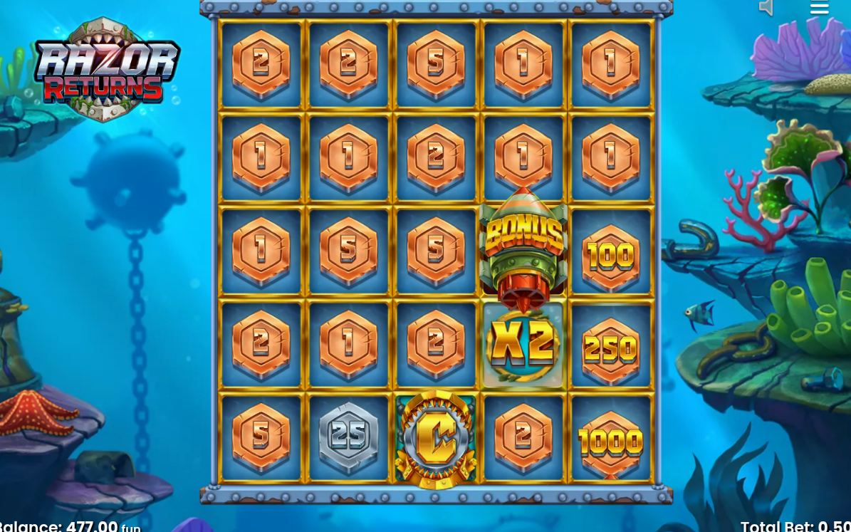 Free Spins grid with Mystery Symbols on reels