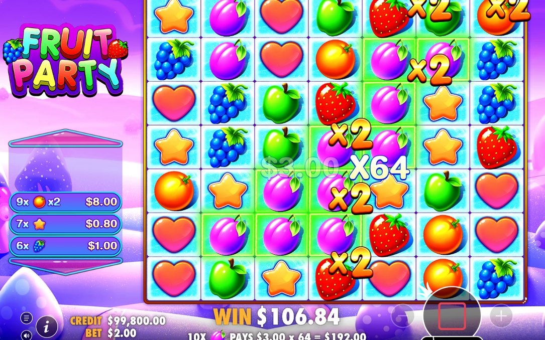 Free Spins counter on the night-time candy-land background