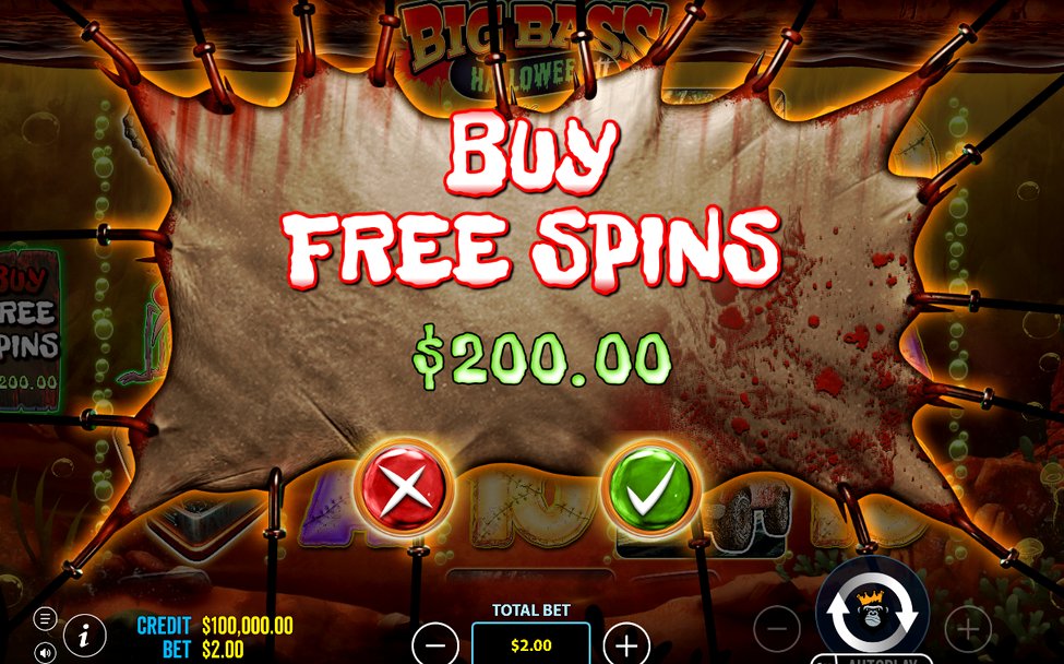 Bonus round with zombie fisherman Wild on the reels